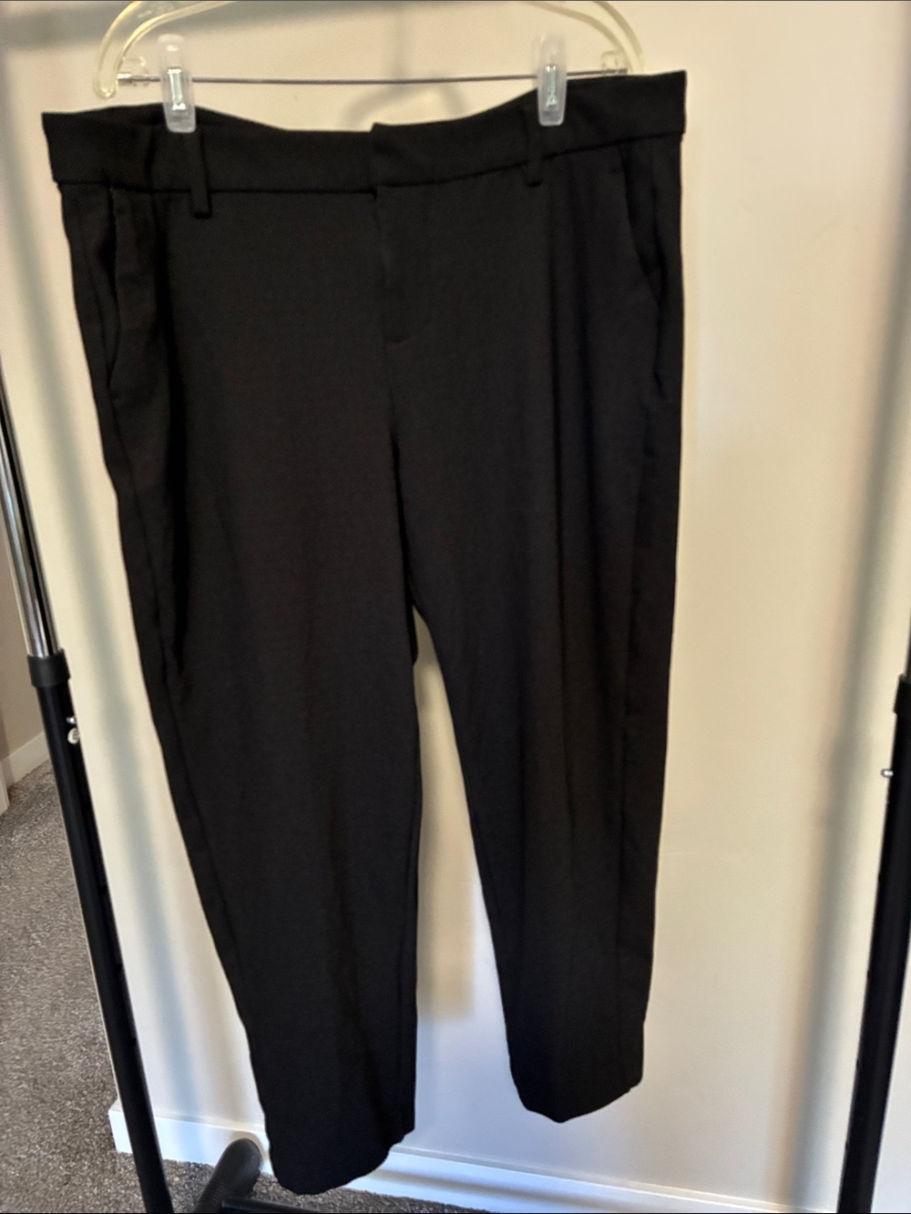 Liverpool Black tweed Pleated Ankle Dress Pants